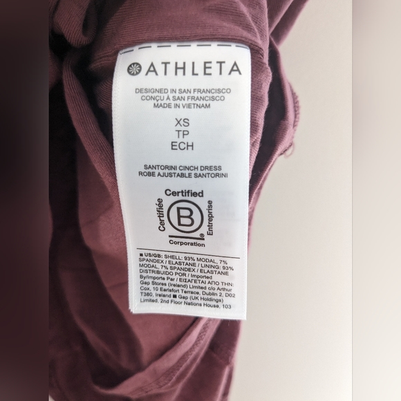 Athleta Santorini Cinch Midi Dress Tawny Rose Soft Pink Size XS - Picture 5 of 14